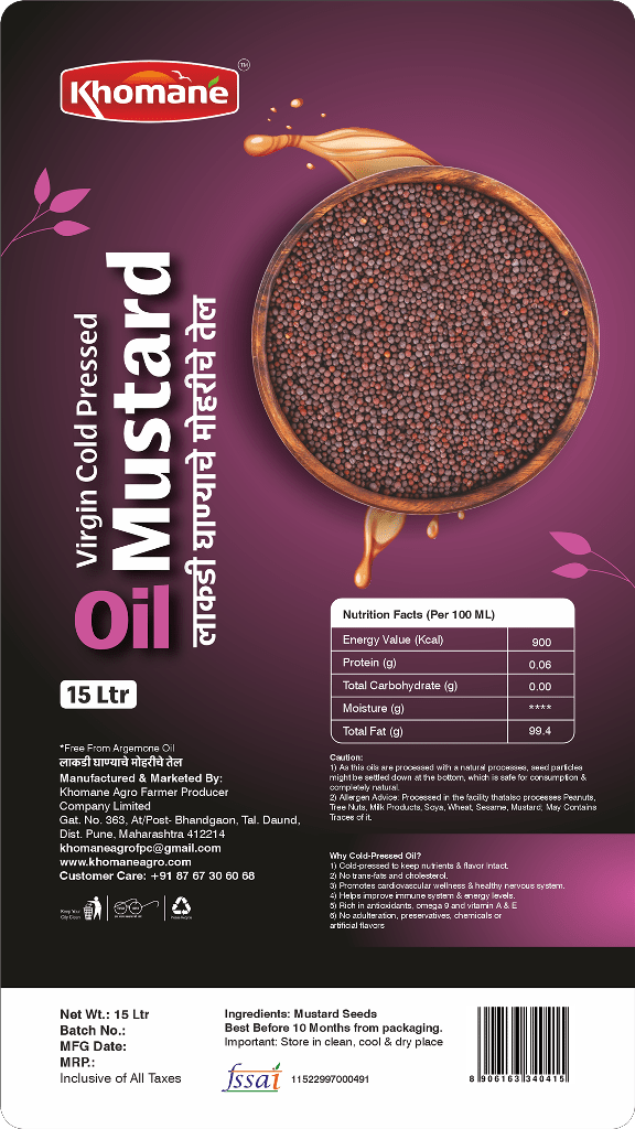 Original Mustard Cold Pressed Natural Oil 15L 2 15-Ltr-Mustard-Oil-Khomane