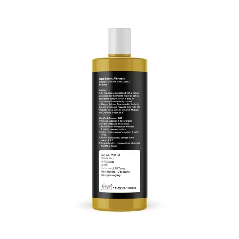 Original Almond Cold Pressed Natural Oil 200ml 2 200-ml-Almond-Oil-Khomane