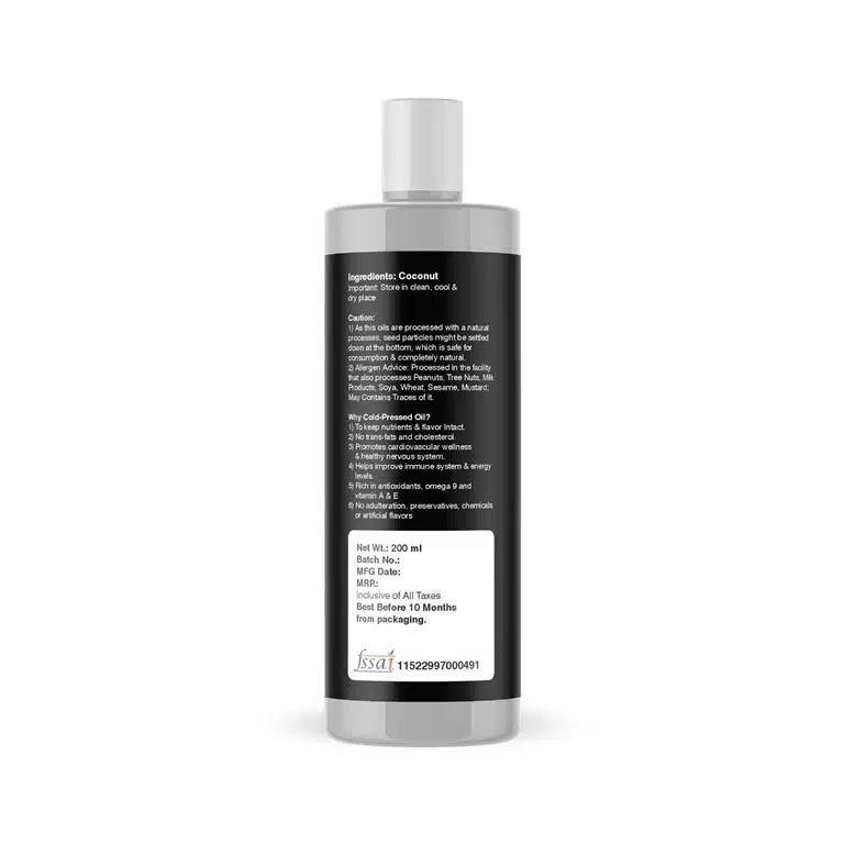 Original Cold Pressed Coconut Oil 200ml 2 200-ml-Coconut-Oil-Khomane