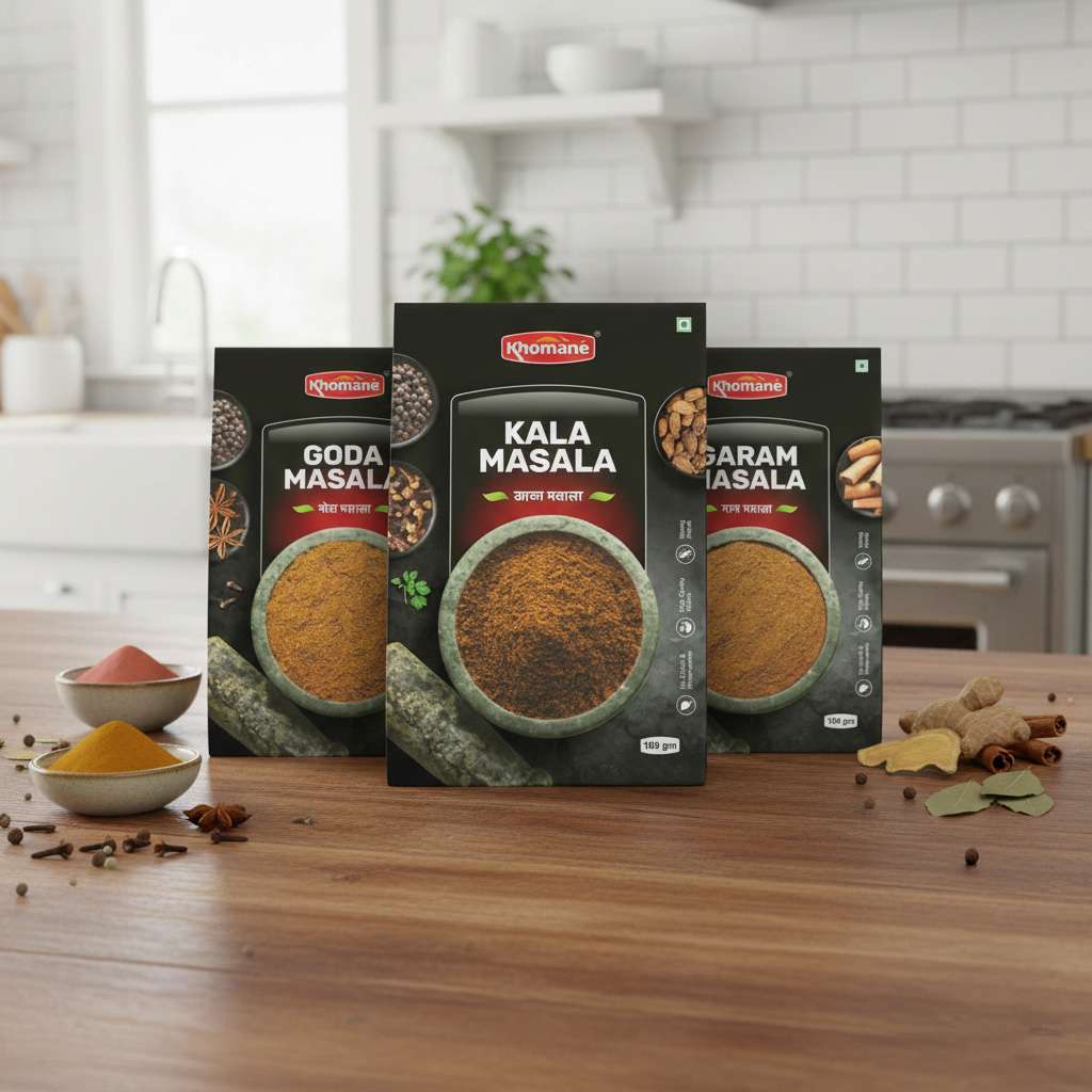 Masala Combo Pack – Goda Masala, Kala Masala & Garam Masala | No Preservatives | 3 x 100gm
