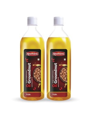 Khomane cold pressed oil combo Groundnut-Pack-of-2