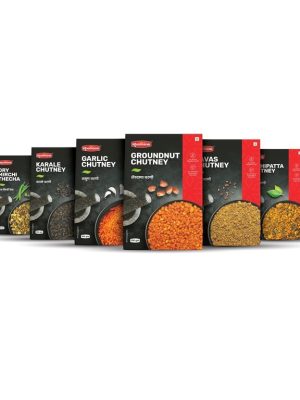 Khomane Chutney Combo Karale-Kadipatta-Javas-Groundnut-Lasun-Dry-Mircji-Thecha-100-gm