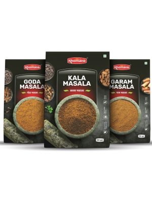 Khomane Masala combo kala-Goda-Garam-Pack-of-3-100gm