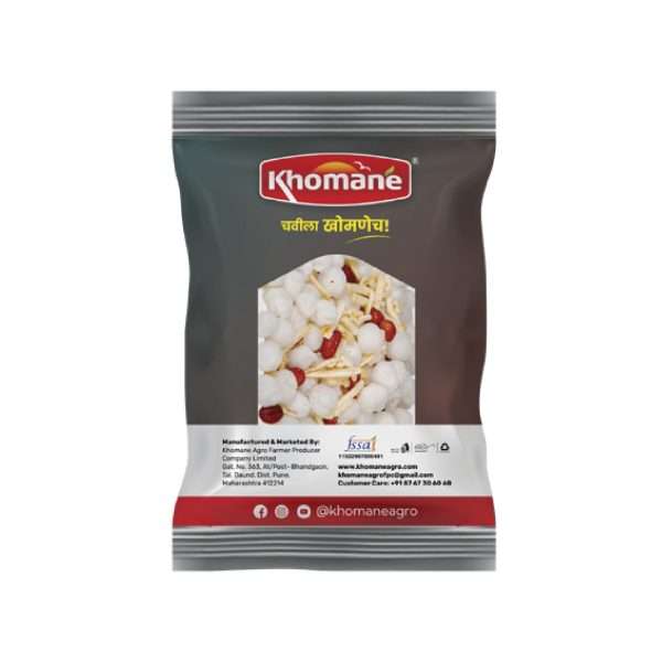 Khomane Agro Sabudana Chiwda – Crunchy Tapioca Snack | Perfect for Fasting & Tea-Time