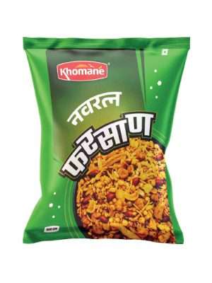 Khomane Agro Navratna Farsaan – Authentic Indian Namkeen Mix | Crunchy & Spicy Tea-Time Snack | 500g