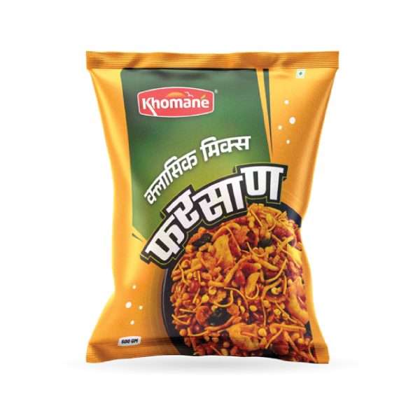 Khomane Agro Classic Mix Farsaan – Traditional Namkeen Snack | Fresh & Crunchy Blend | 500g