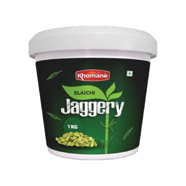 Khomane Agro Elaichi Jaggery Cube | 500g