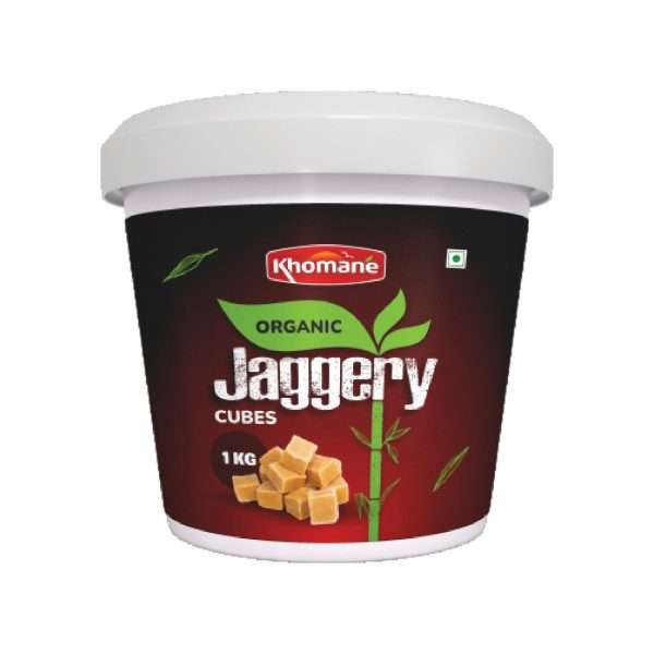 Khomane Agro Chemical Free Jaggery Cubes – Pure Natural Sweetener in Cube Form | 500 gm / 1 kg