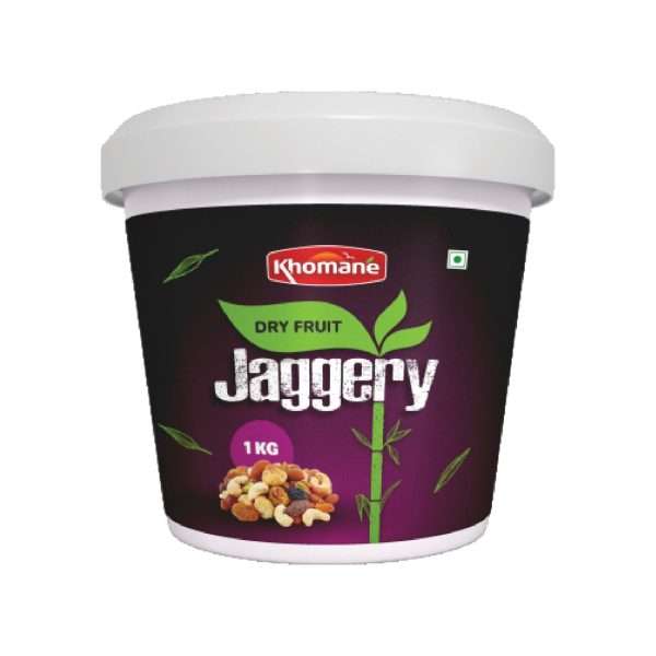 Khomane Agro Dry Fruit Jaggery – Premium Blend of Jaggery & Nuts | 500 gm / 1 kg