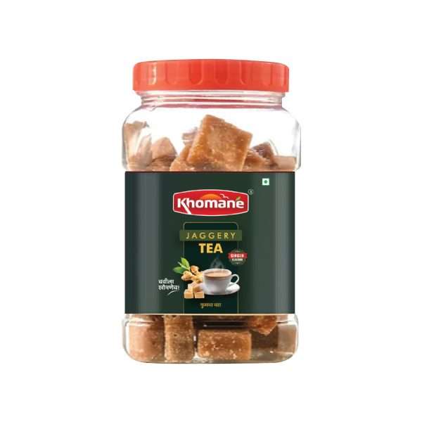 Khomane Agro Ginger Jaggery Tea – Soothing Herbal Tea with Ginger & Jaggery