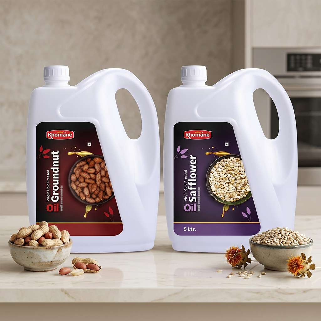 Cold Pressed Groundnut & Safflower Oil Combo