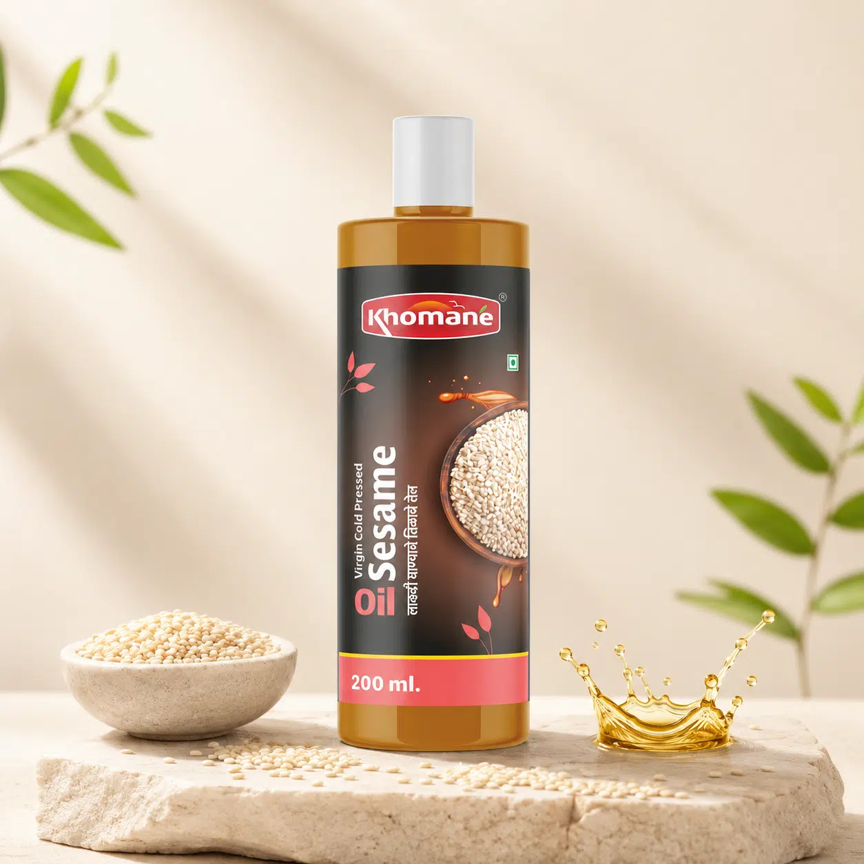Original White Sesame Cold Pressed Natural Oil 200ml