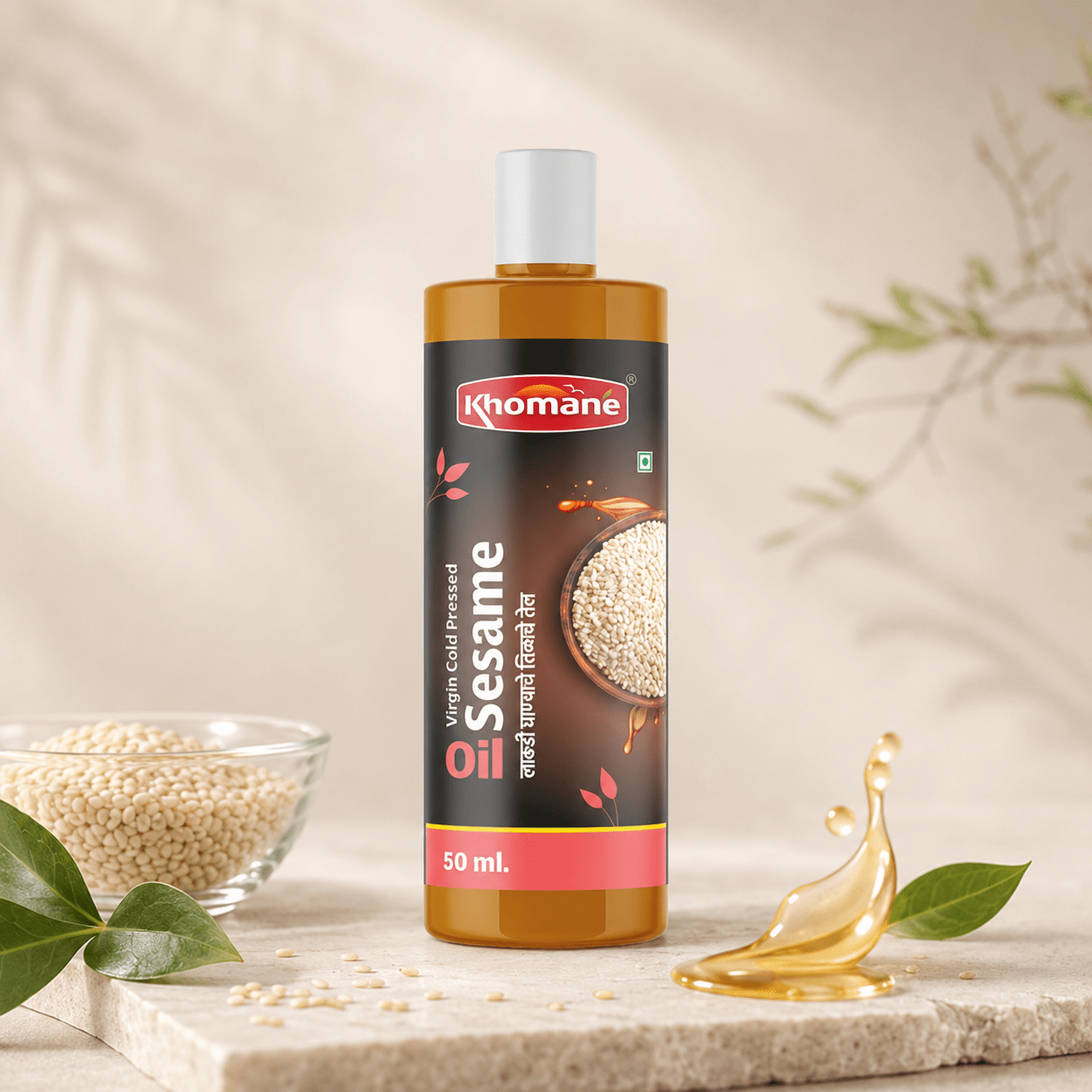 Original White Sesame Cold Pressed Natural Oil 50ml