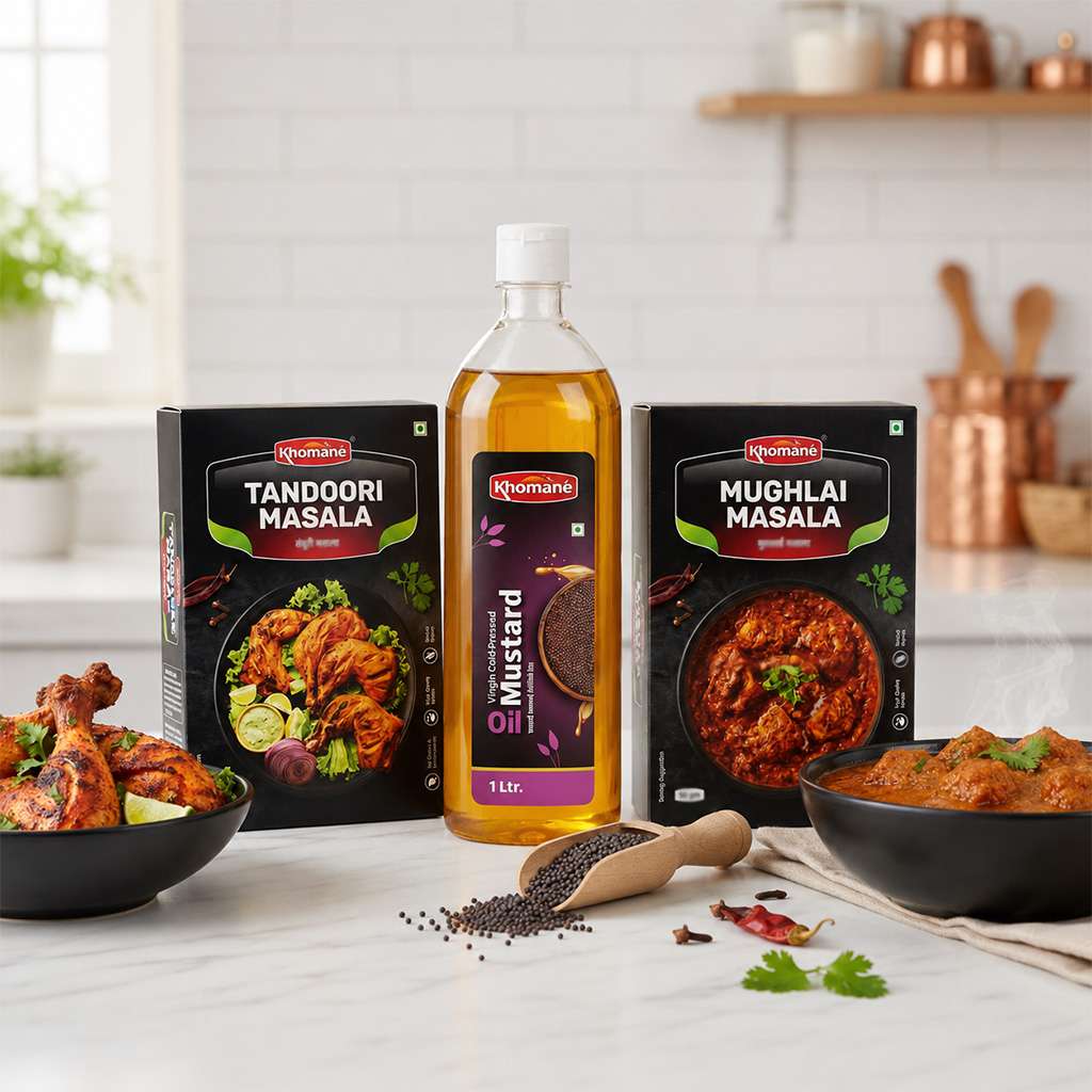 Tandoori Masala, Mustard Oil & Mughalai Masala Combo