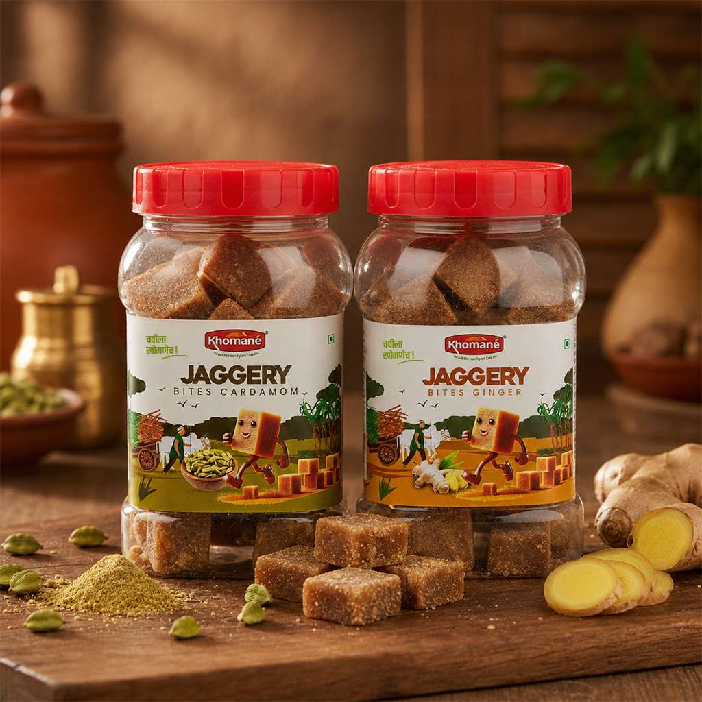 Ginger & Cardamom Jaggery Cubes Combo