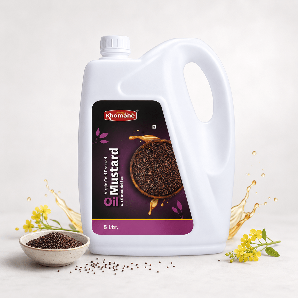 Original Mustard Cold Pressed Natural Oil 5L