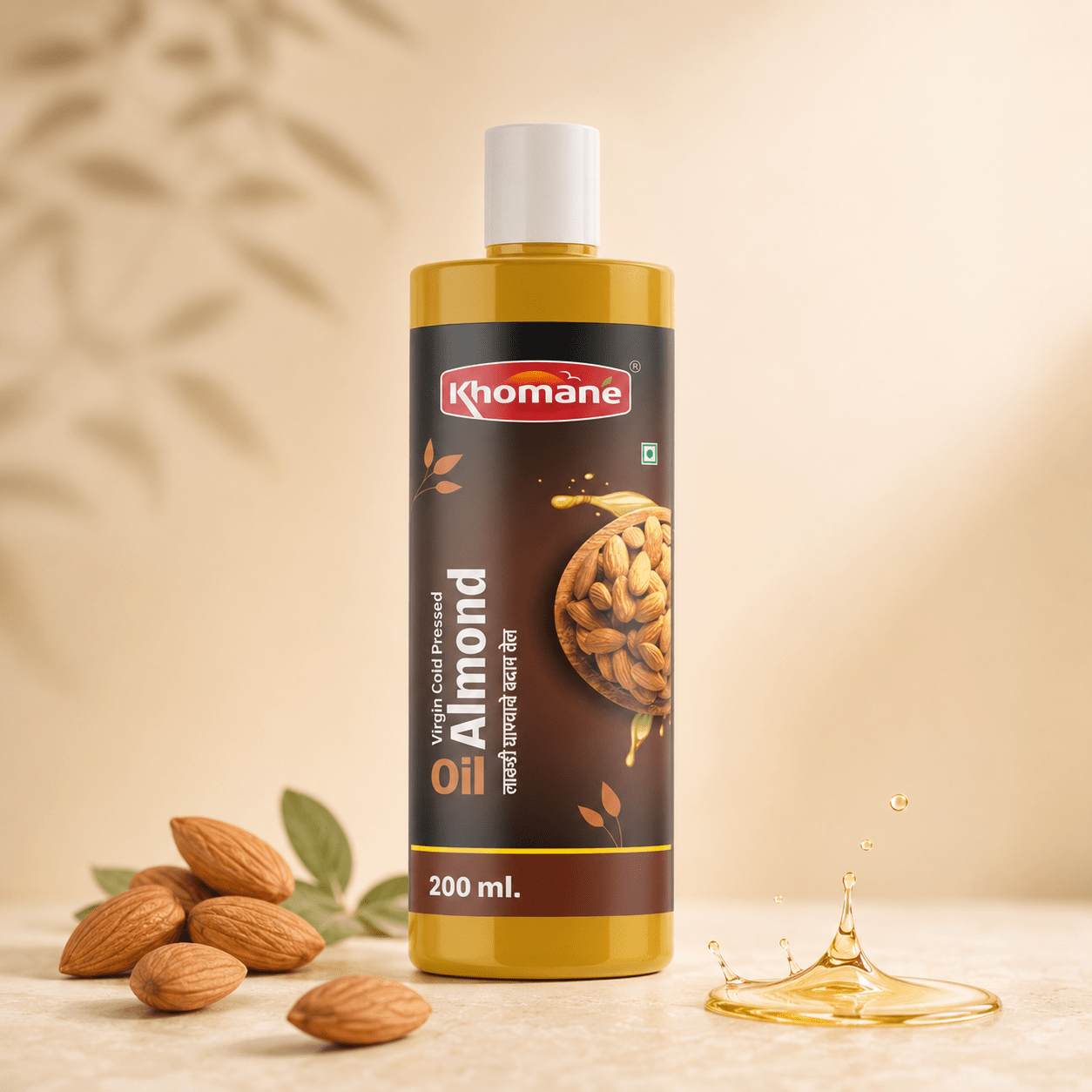 Original Almond Cold Pressed Natural Oil 200ml