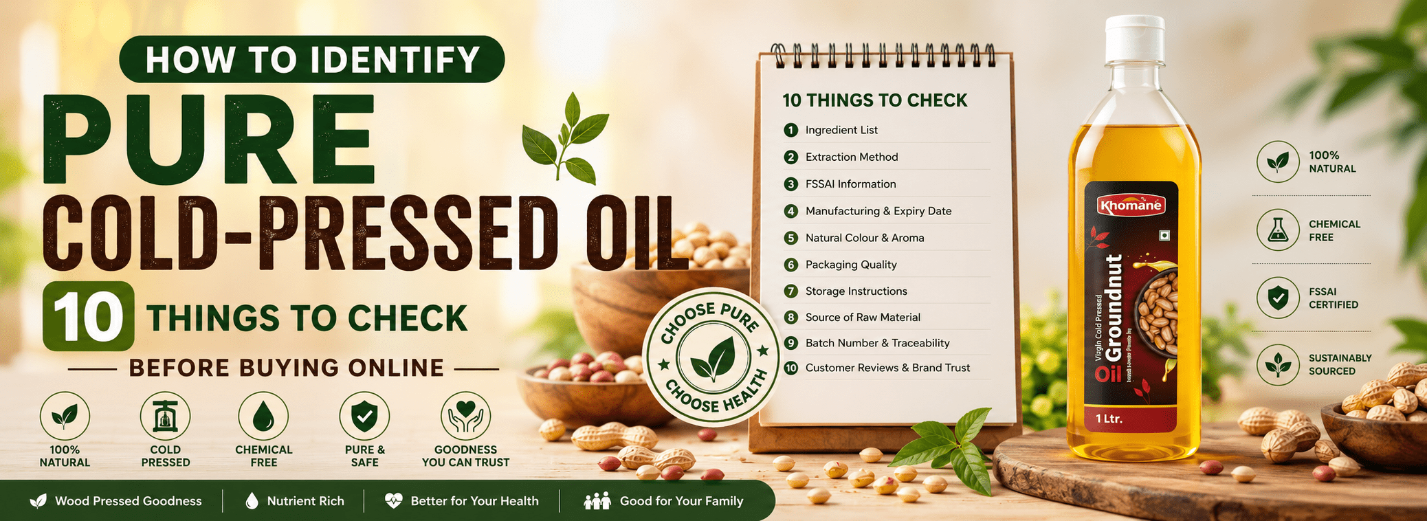Pure cold-pressed oil: 10 things to check before buying online